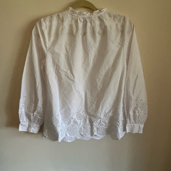ladies M petite white blouse from Talbots - Picture 6 of 7
